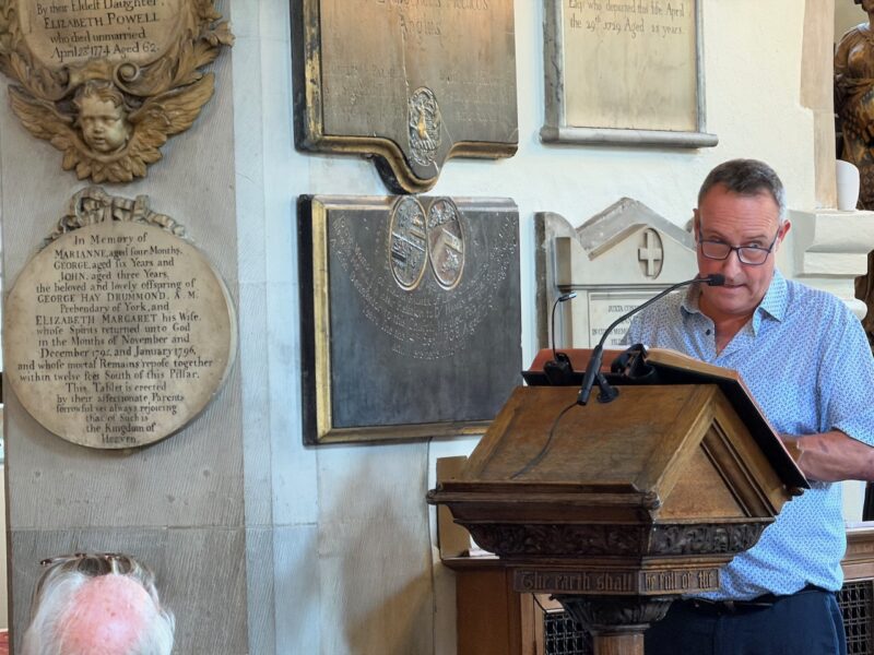 Celebrating the life of Minty Clinch at Chelsea Old Church, Wednesday 24th June 2026. Image © PlanetSKI.